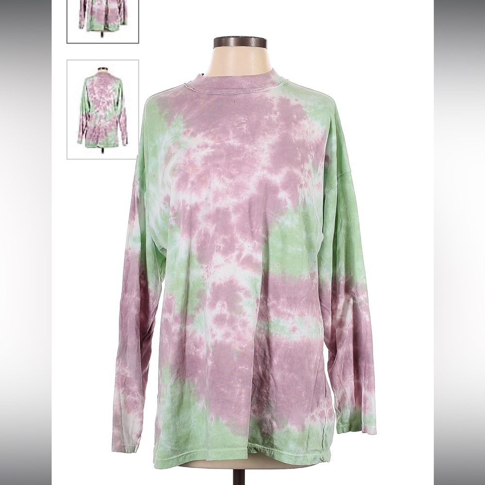 we the free long sleeve tye dye tee